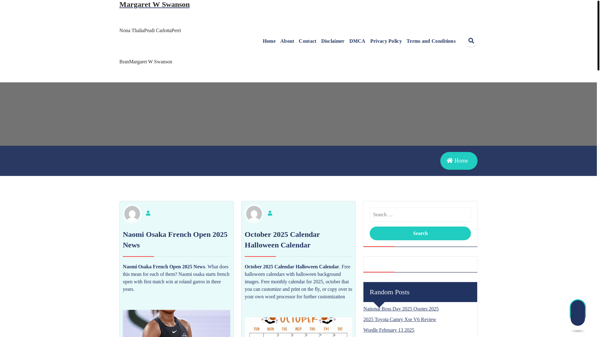 website screenshot of https://margaretwswansonc.pages.dev/