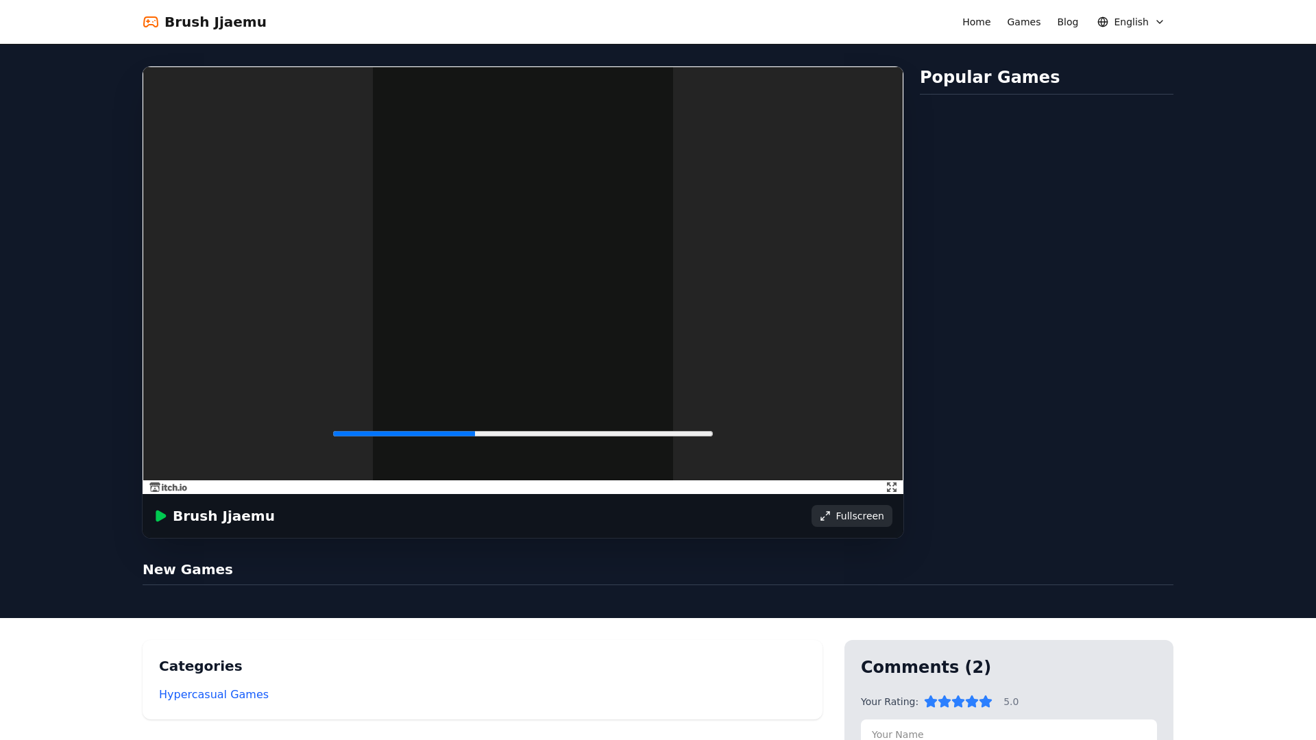 website screenshot of https://brushjjaemu.online/