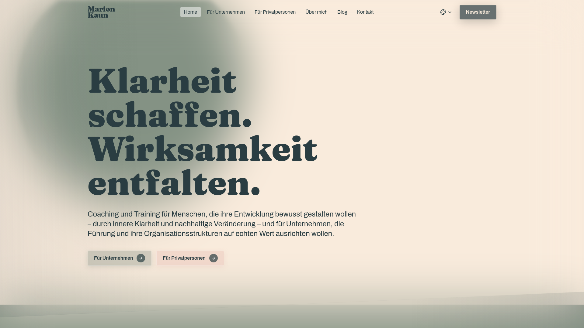 website screenshot of https://marionkaun.de/