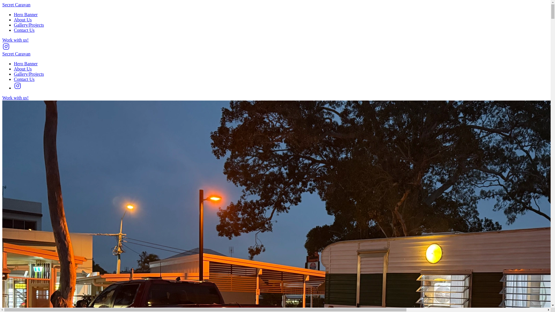 website screenshot of https://secretcaravan.com.au/