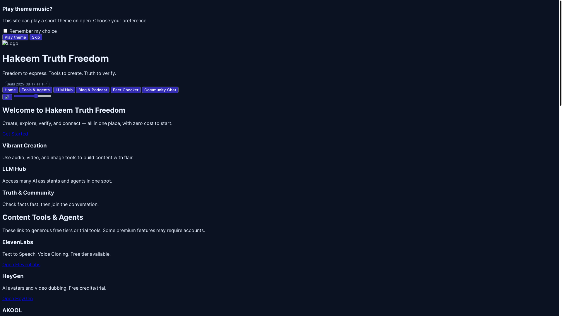 website screenshot of https://truthseekers2.pages.dev/