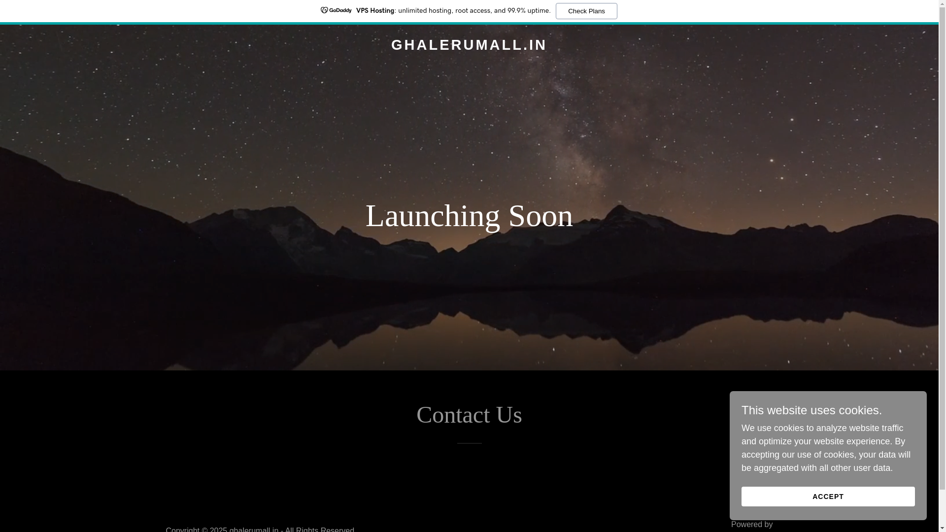 website screenshot of https://ghalerumall.in/