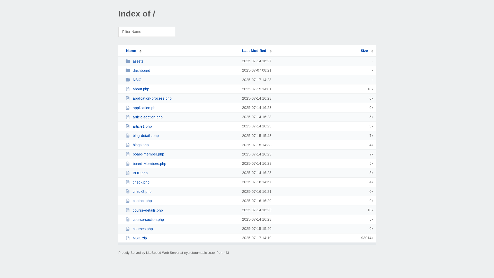 website screenshot of https://nyarutaramabic.co.rw/