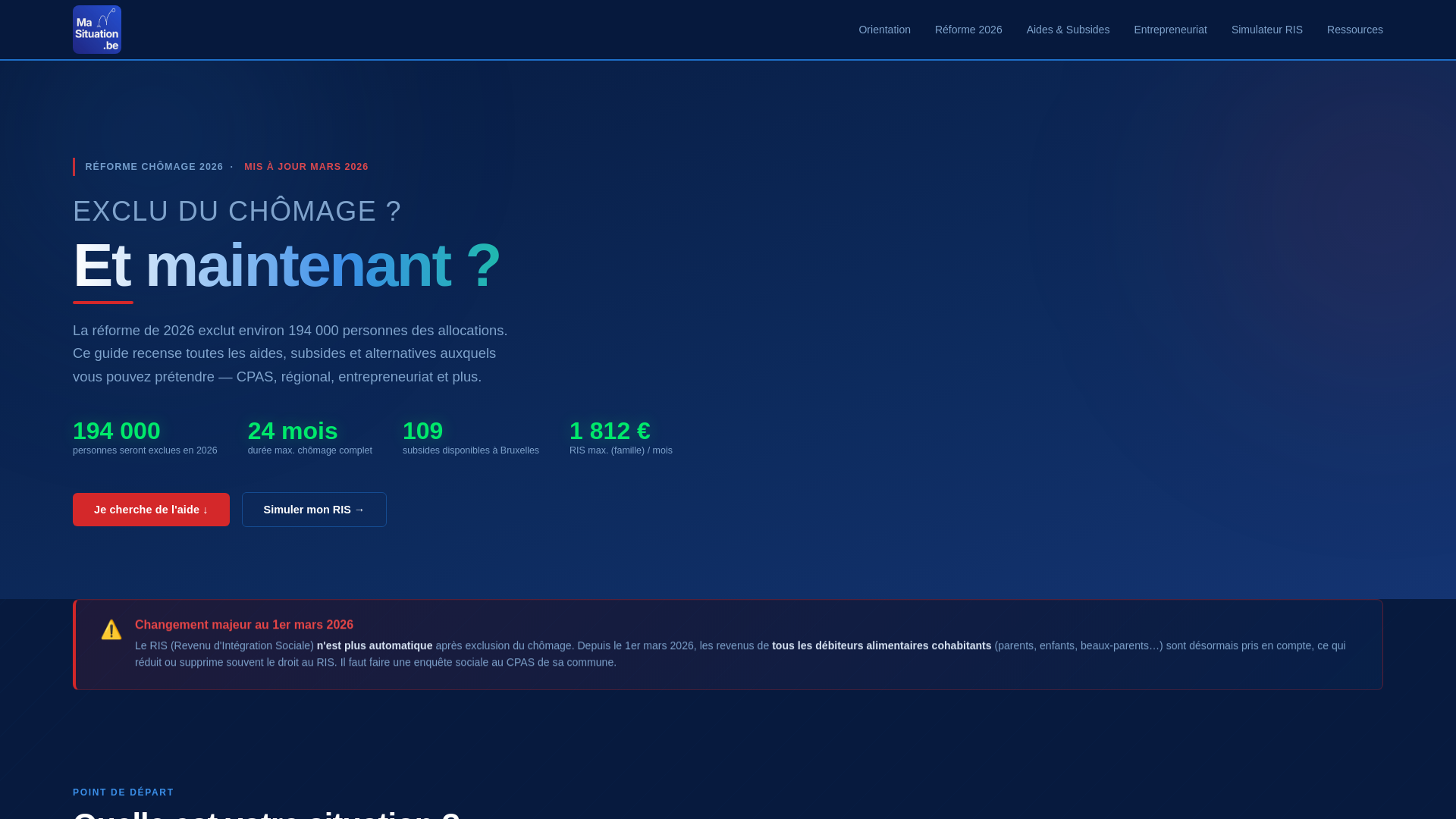 website screenshot of https://masituation.be/