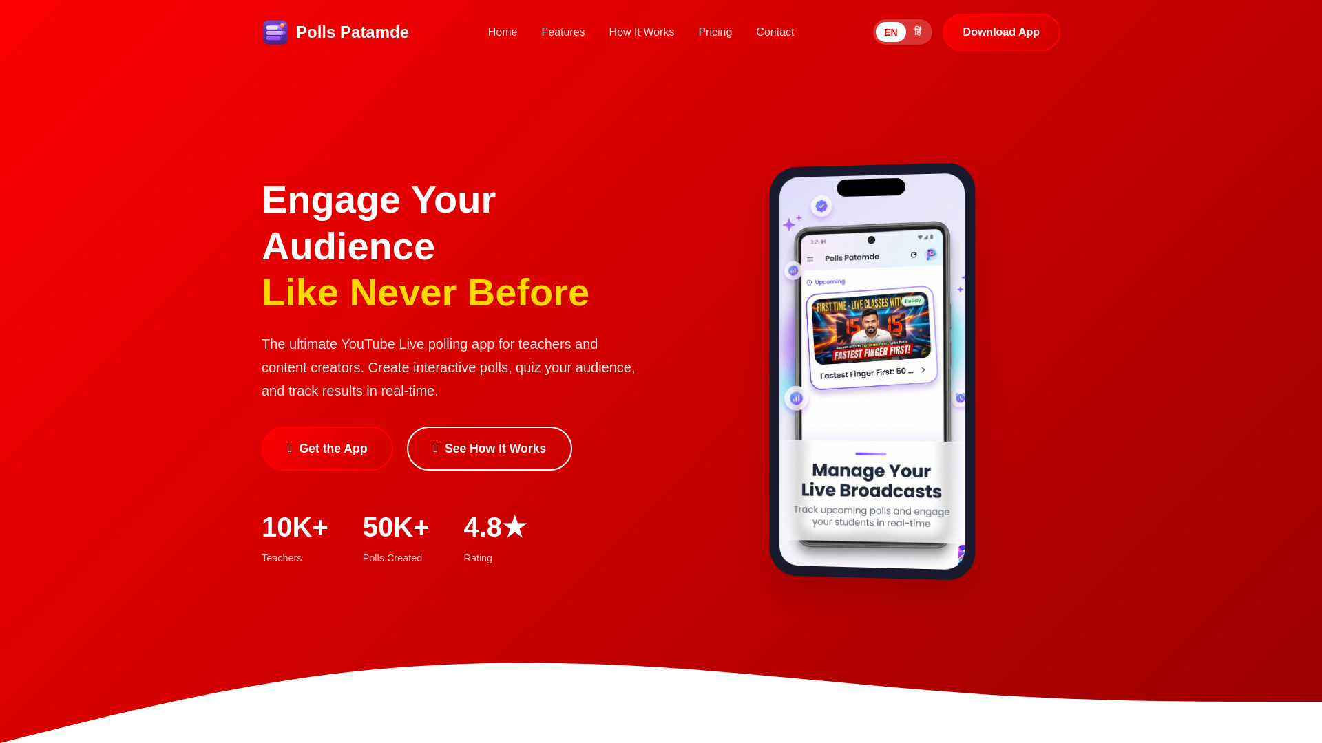 website screenshot of https://patamde.live/