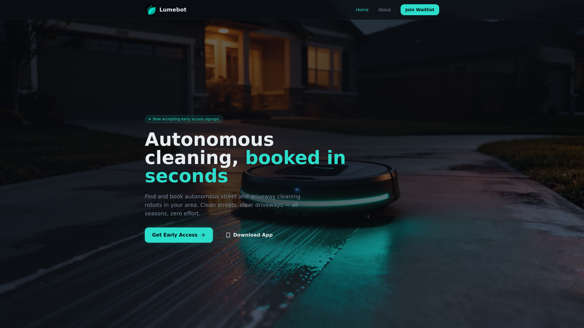 website screenshot of https://lumebot-lp.pages.dev/