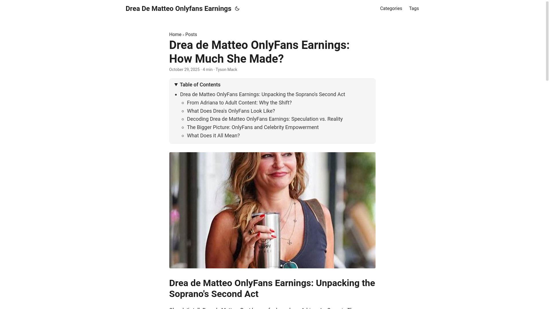 website screenshot of https://drea-de-matteo-onlyfans-earnings.pages.dev/