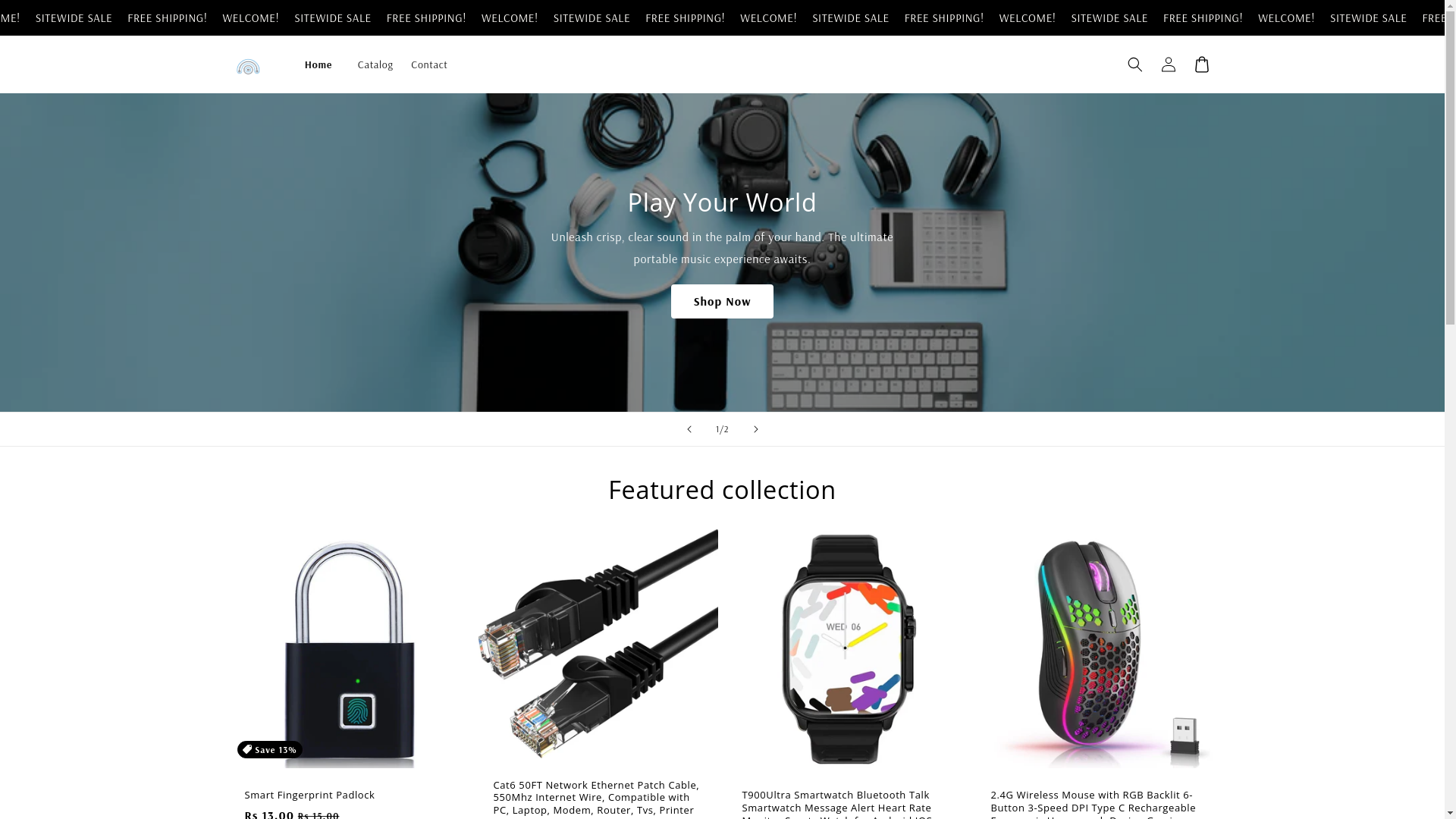 website screenshot of https://onespotonestop.store/