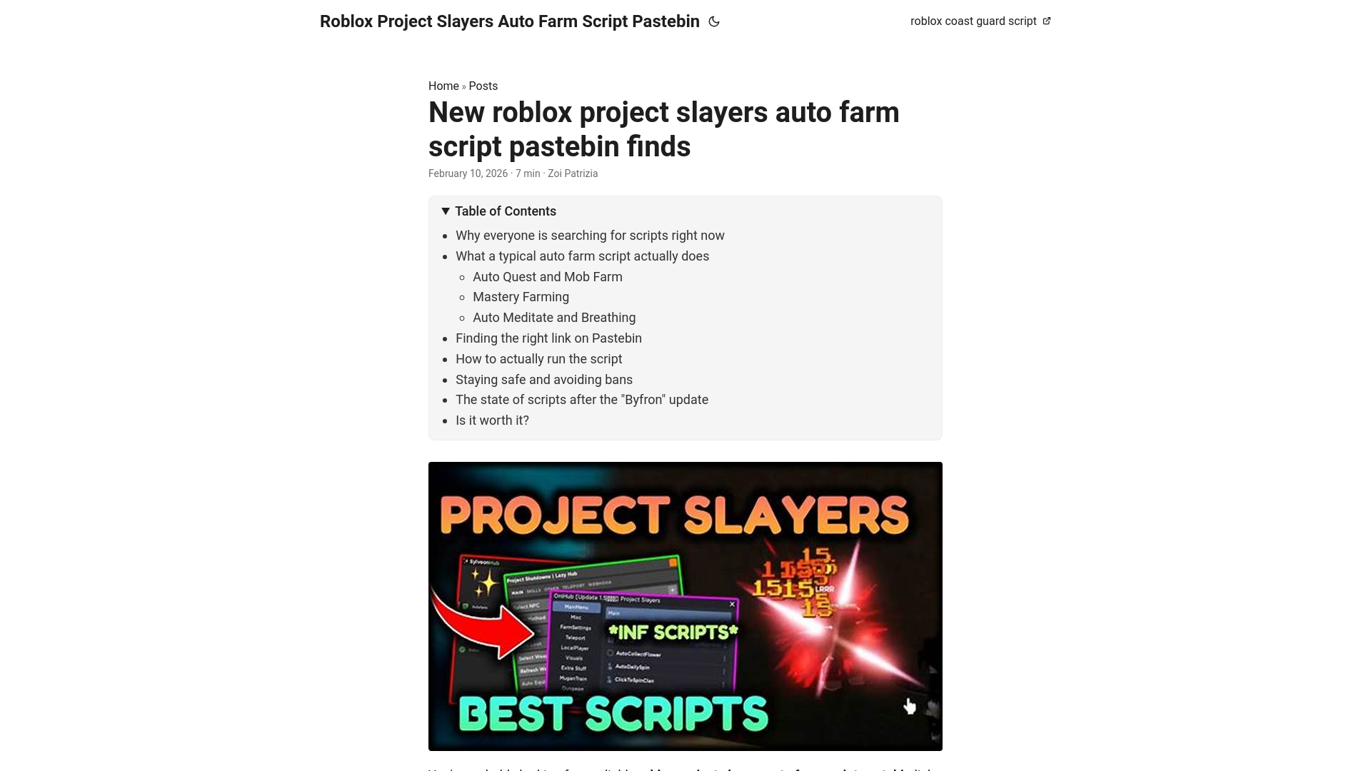 website screenshot of https://roblox-project-slayers-auto-farm-script-pastebin.pages.dev/