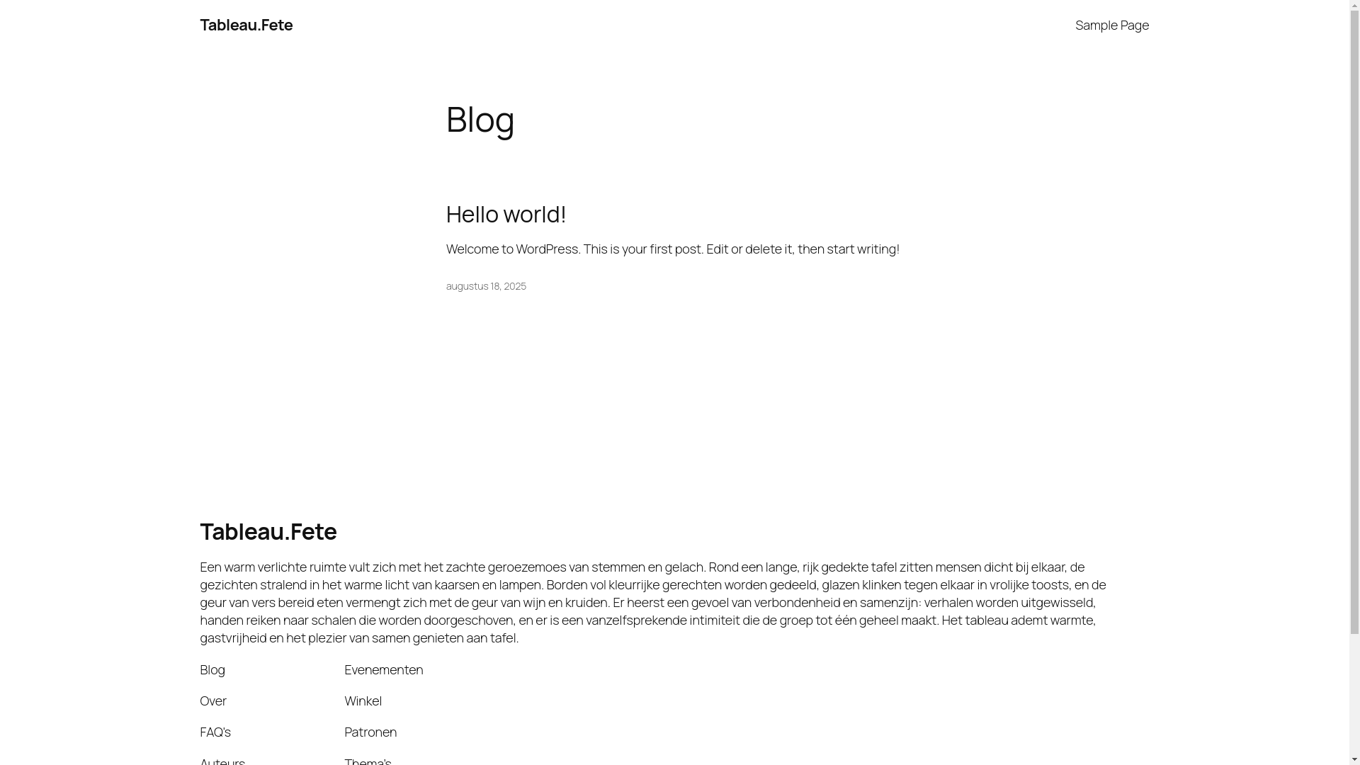 website screenshot of https://tableaufete.nl/
