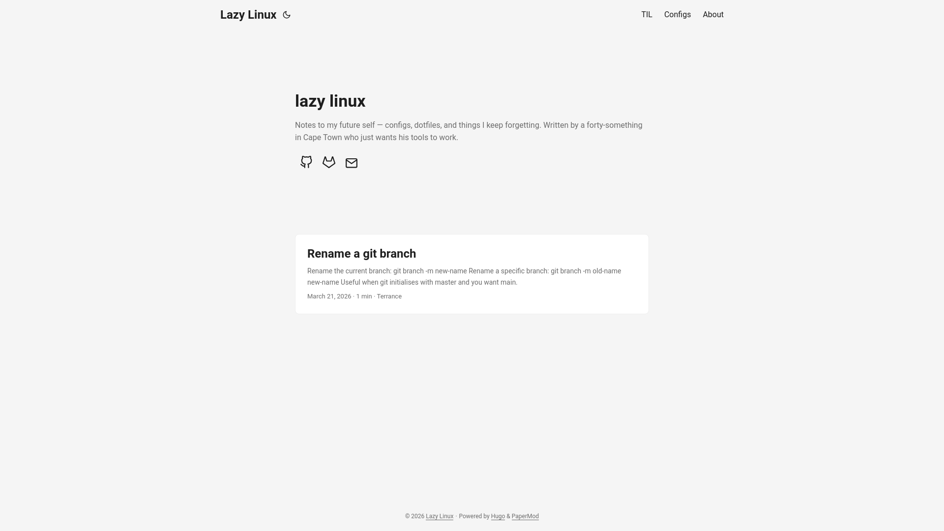 website screenshot of https://lazylinux.pages.dev/