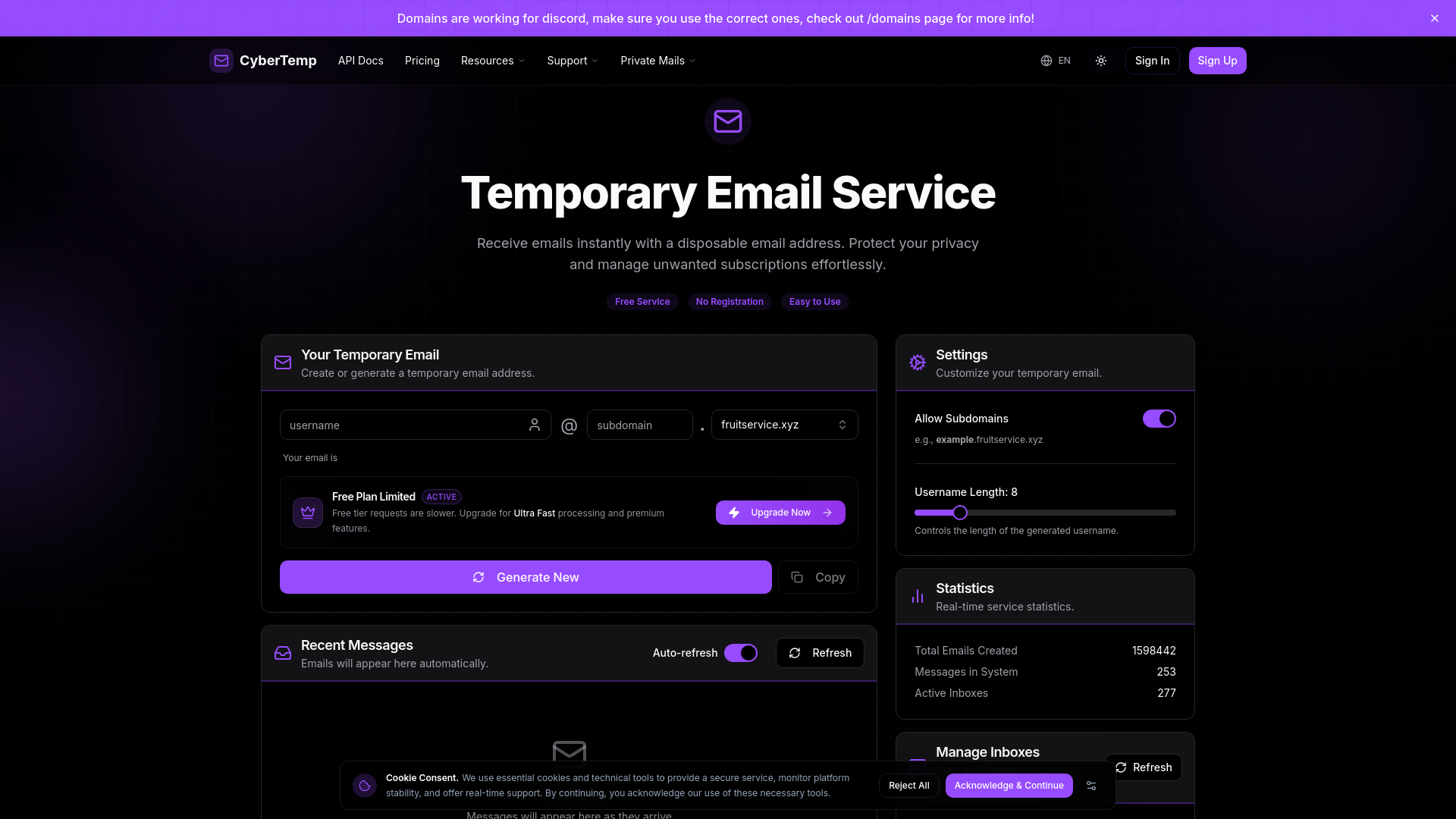 website screenshot of https://hotelplazer.com