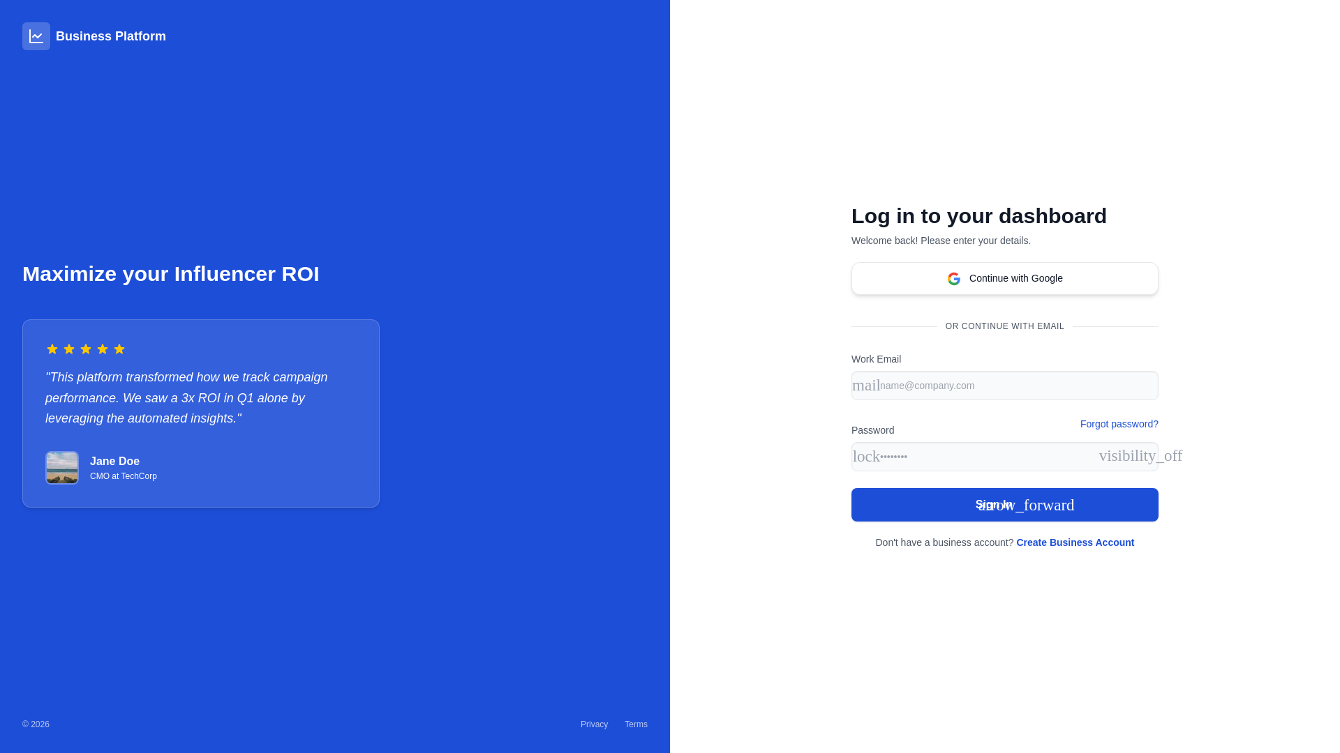 website screenshot of https://marketme-business-admin-web.pages.dev/