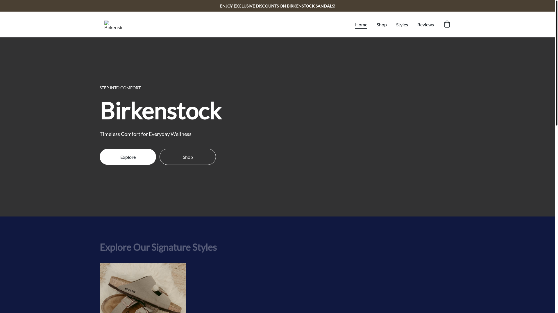 website screenshot of https://perfectsandles.com/
