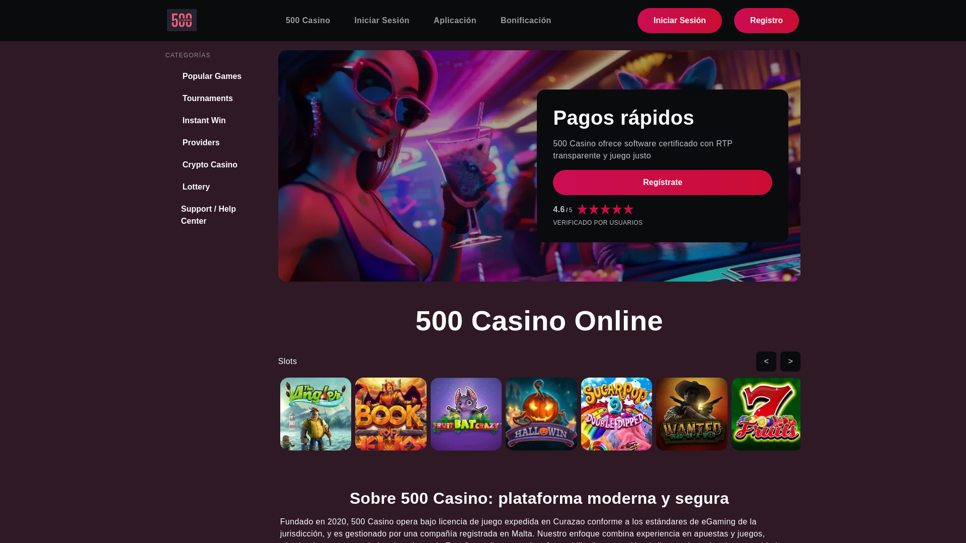 website screenshot of https://500-casinospain-com.pages.dev/