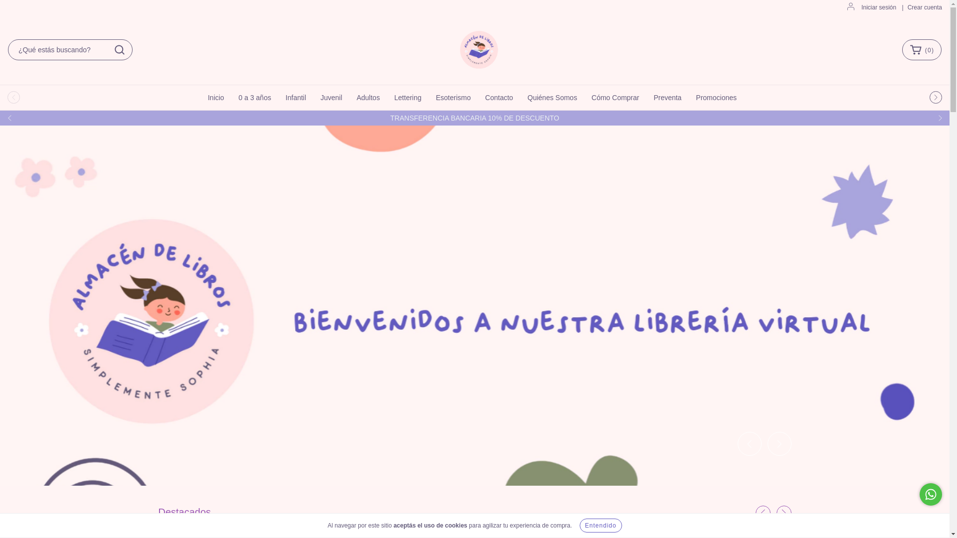 website screenshot of https://simplementesophialibros.com.ar/