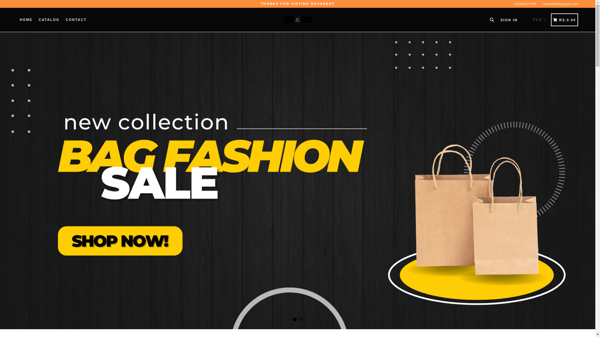 website screenshot of https://novanest1.shop/