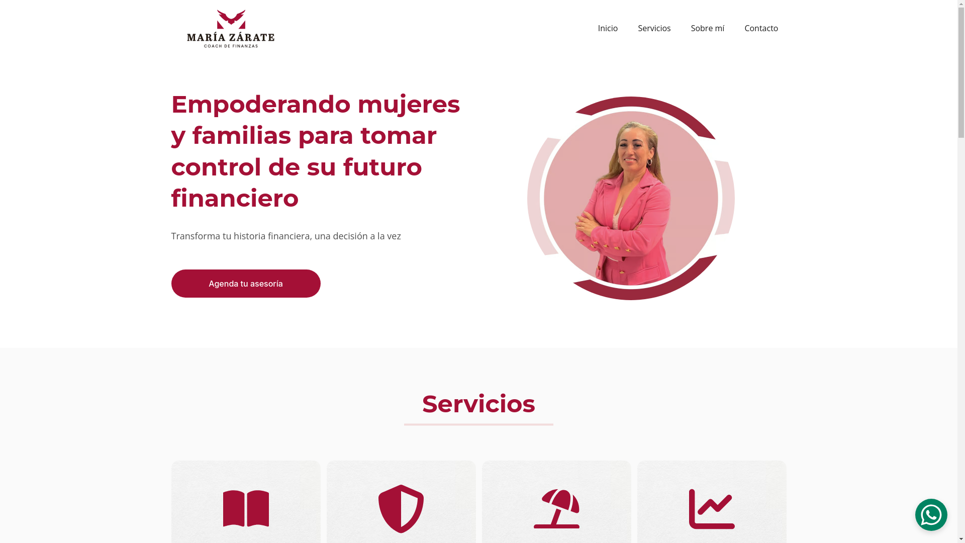 website screenshot of https://zaratesolucionesfinancieras.com/