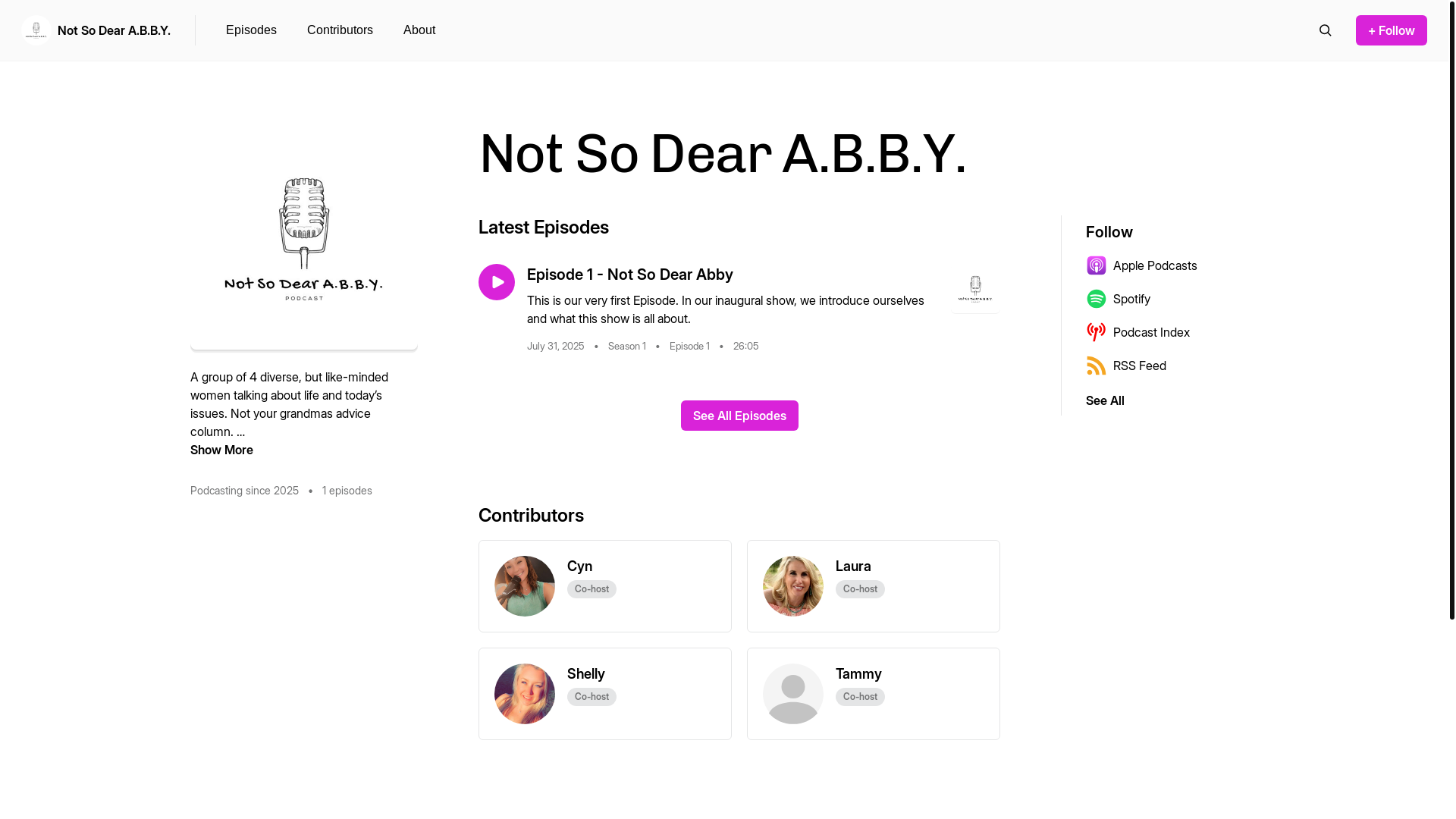 website screenshot of https://notsodearabby.com/