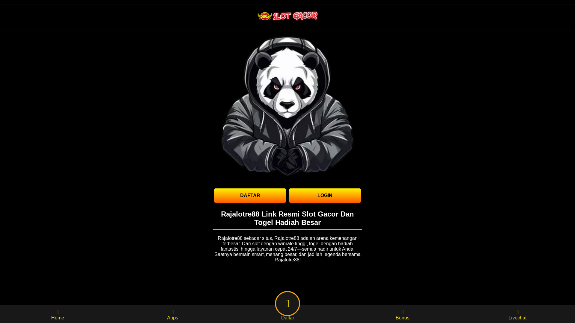 website screenshot of https://raja-lotre88.pages.dev/