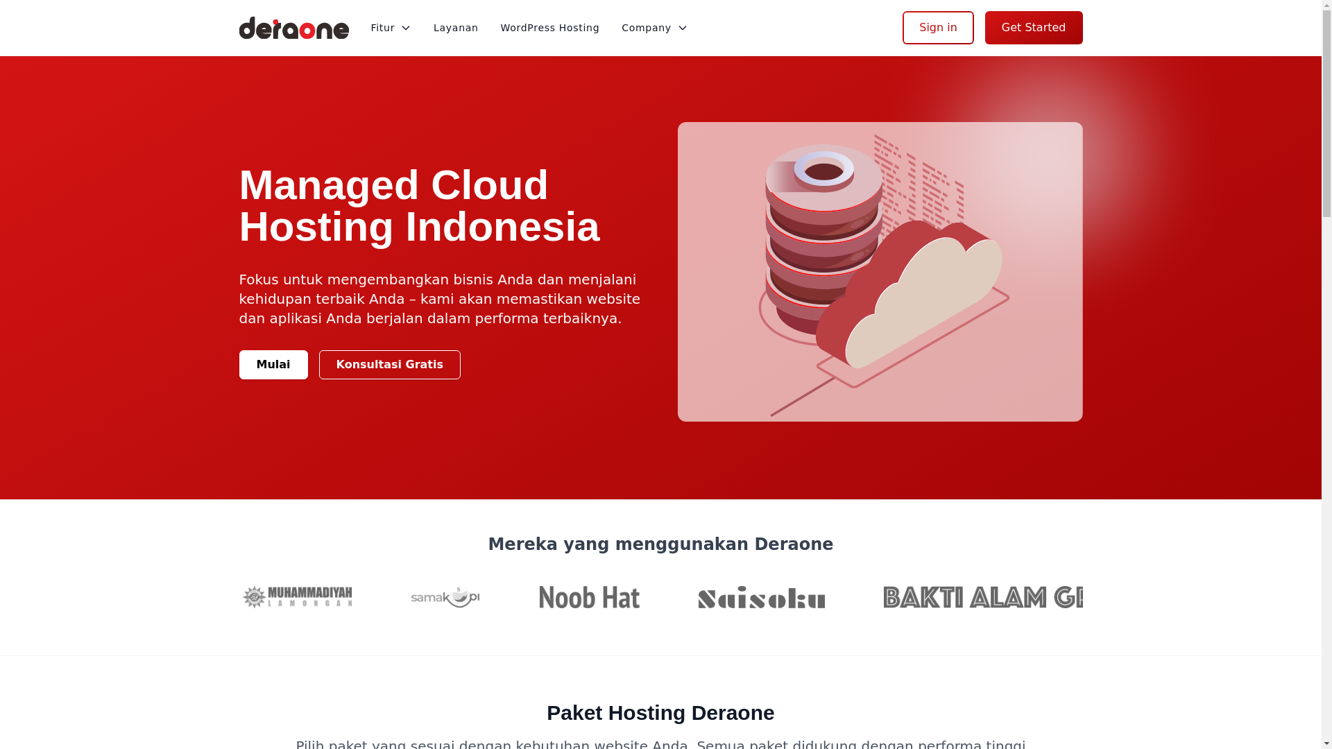 website screenshot of https://deraone-com.pages.dev/