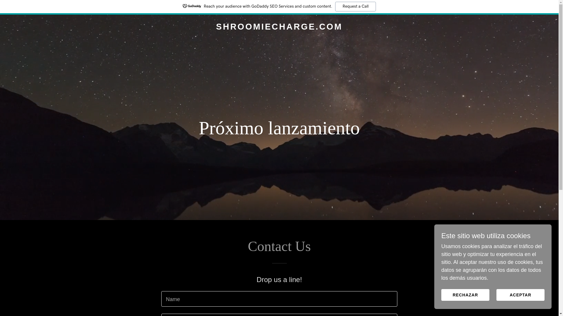 website screenshot of https://shroomiecharge.com/