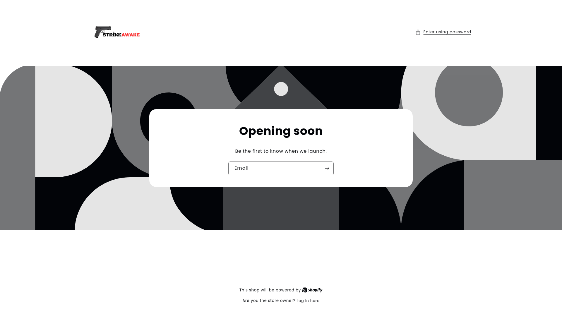 website screenshot of https://strikeawake.com/