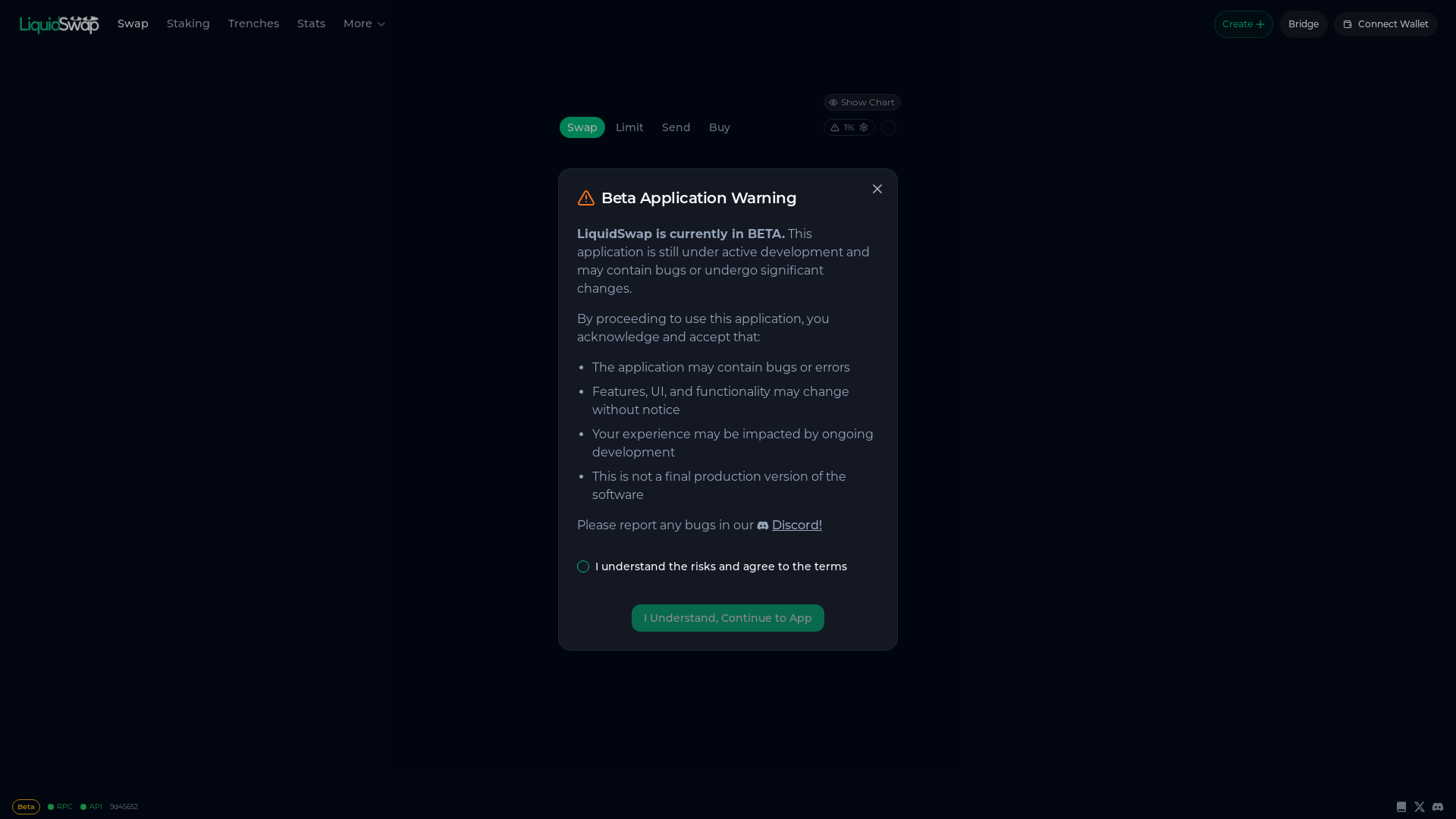 website screenshot of https://liqd.ag/