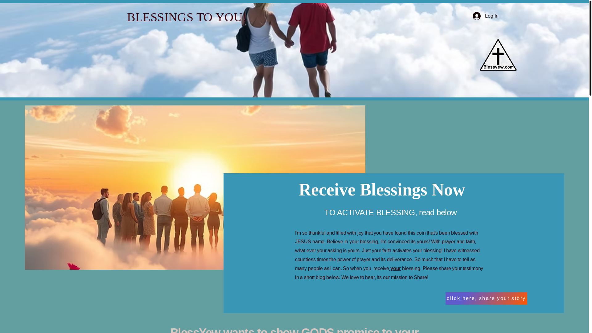 website screenshot of https://donateblessing.com/