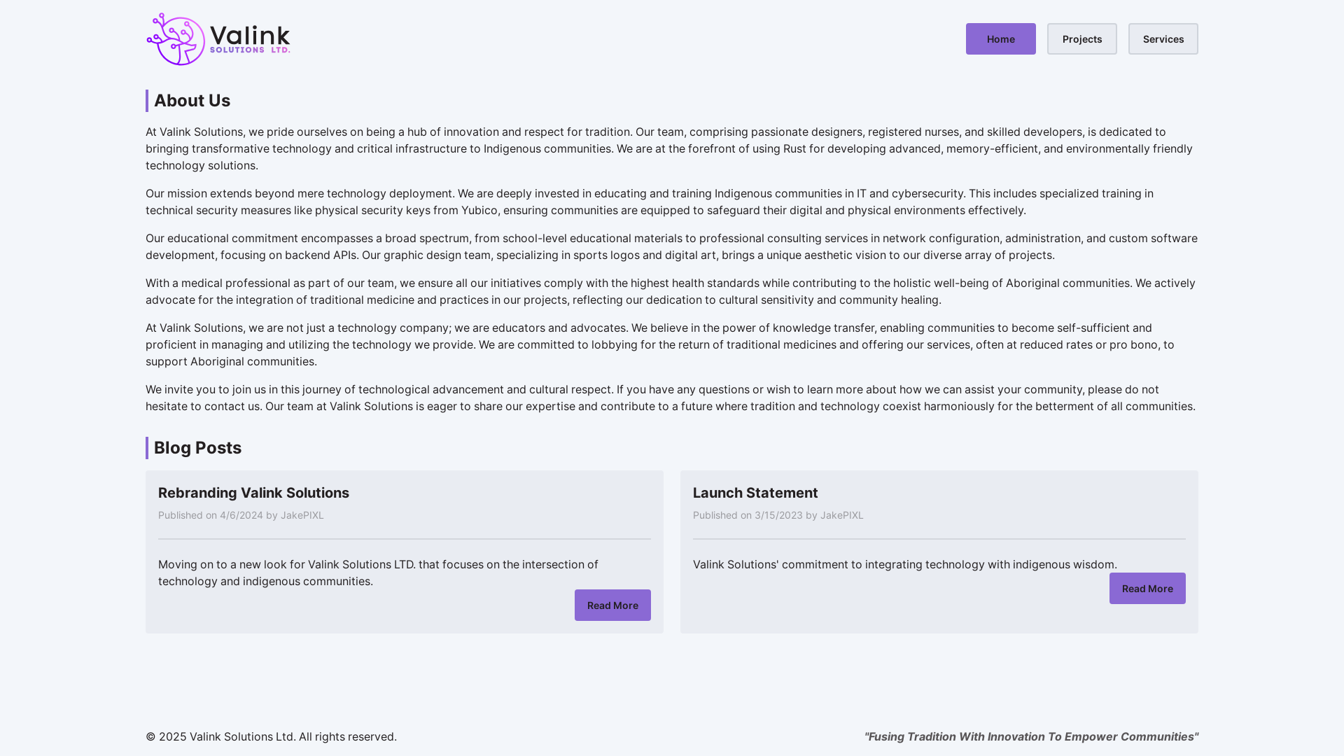 website screenshot of https://valink-landing.pages.dev/