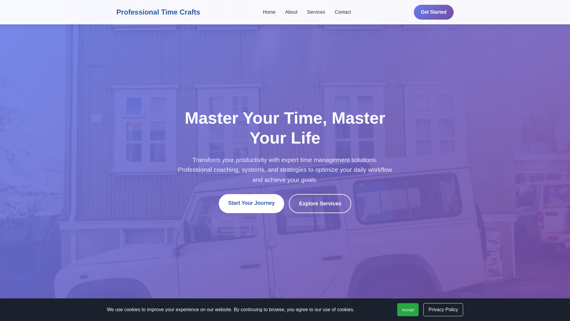website screenshot of https://professionaltimecrafts.cyou/