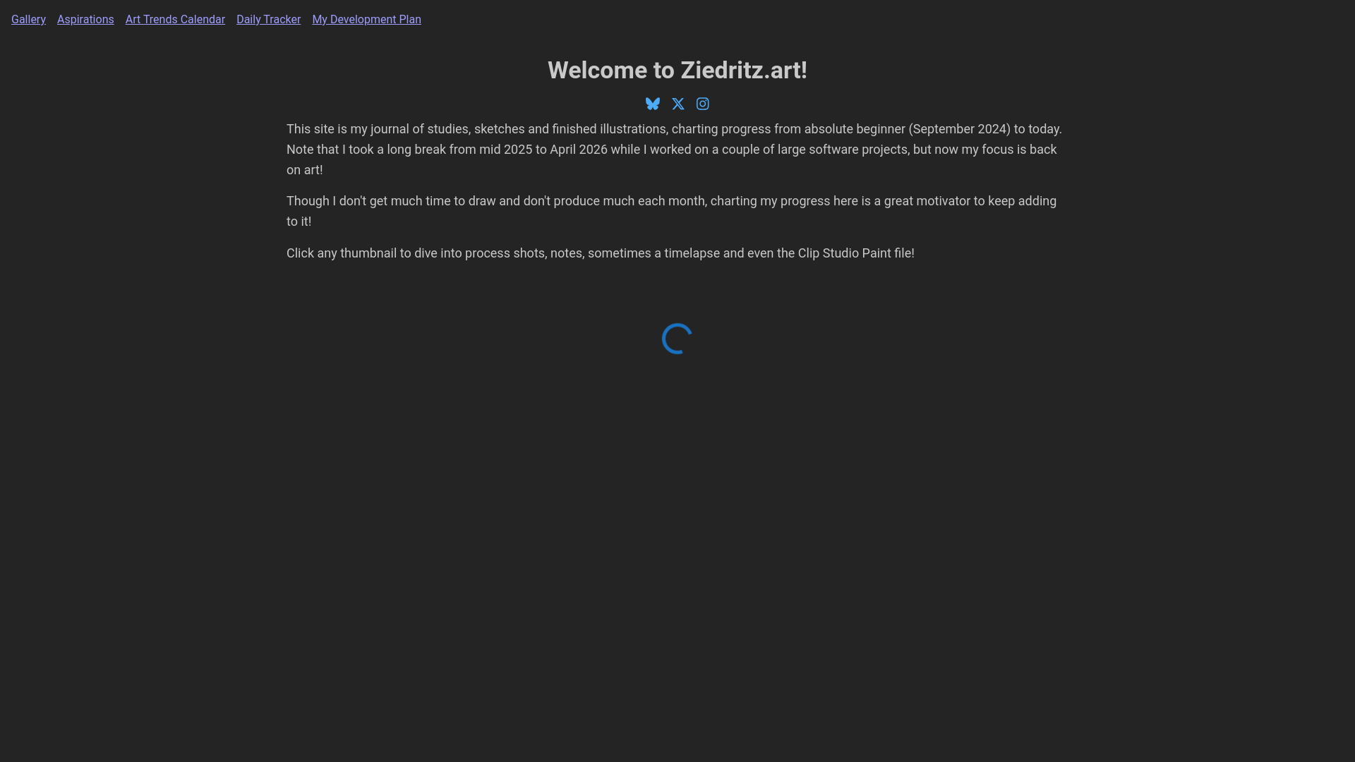 website screenshot of https://art-journey-frontend.pages.dev/