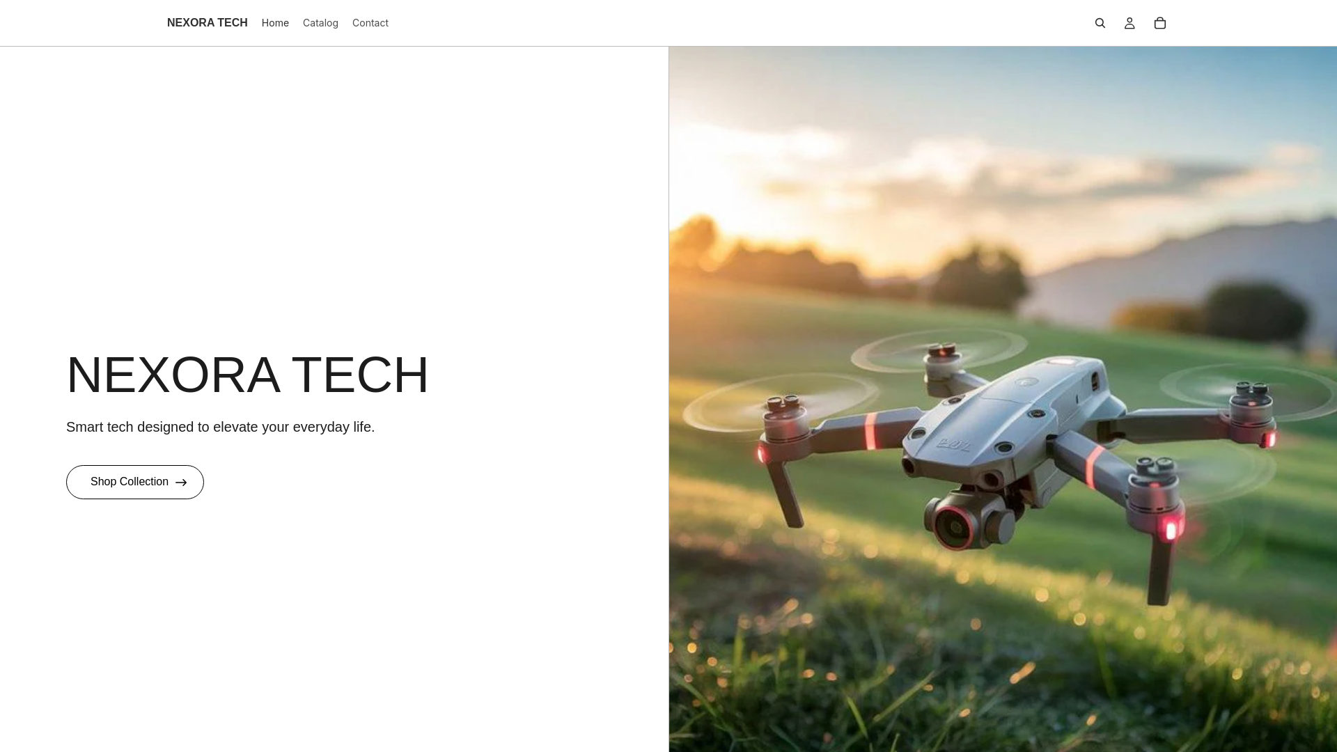 website screenshot of https://nexoratechs.online/