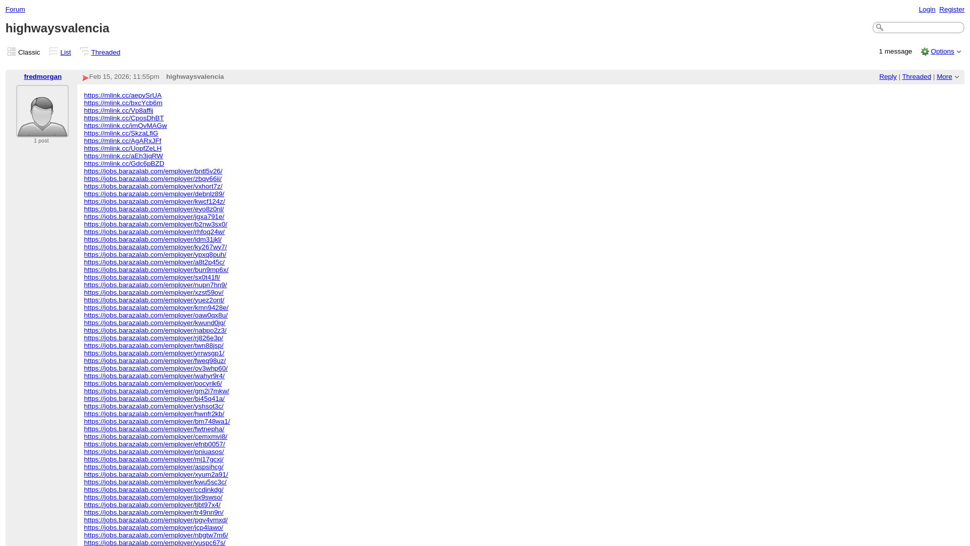website screenshot of http://forum.446.s1.nabble.com/highwaysvalencia-td161552.html