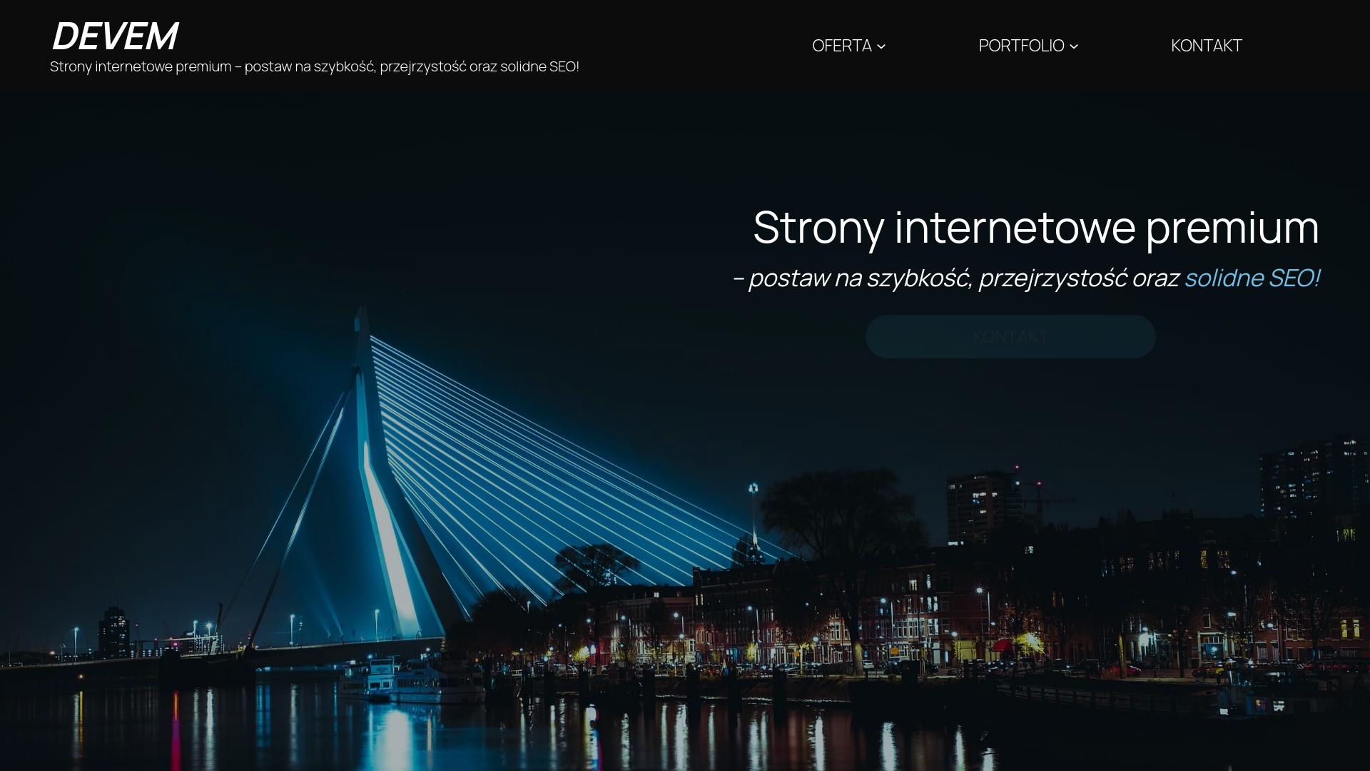 website screenshot of https://devem.pl/