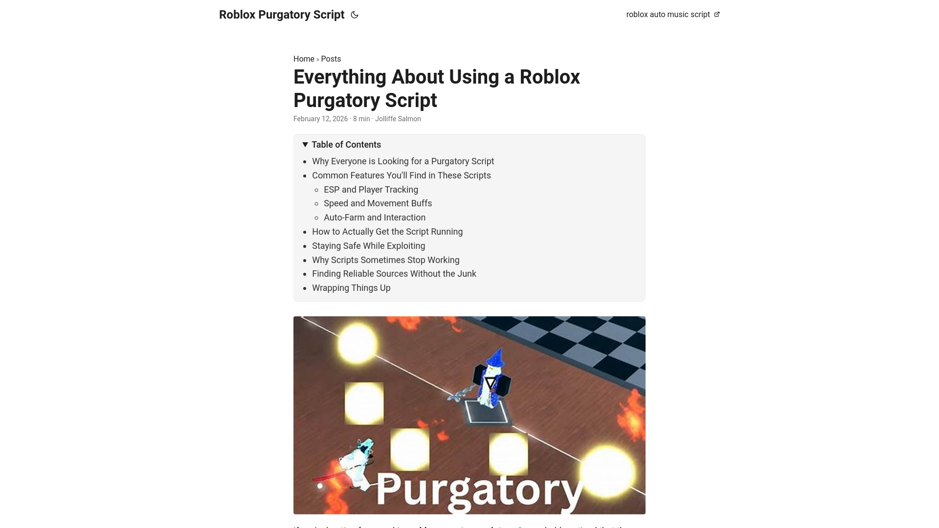 website screenshot of https://roblox-purgatory-script.pages.dev/