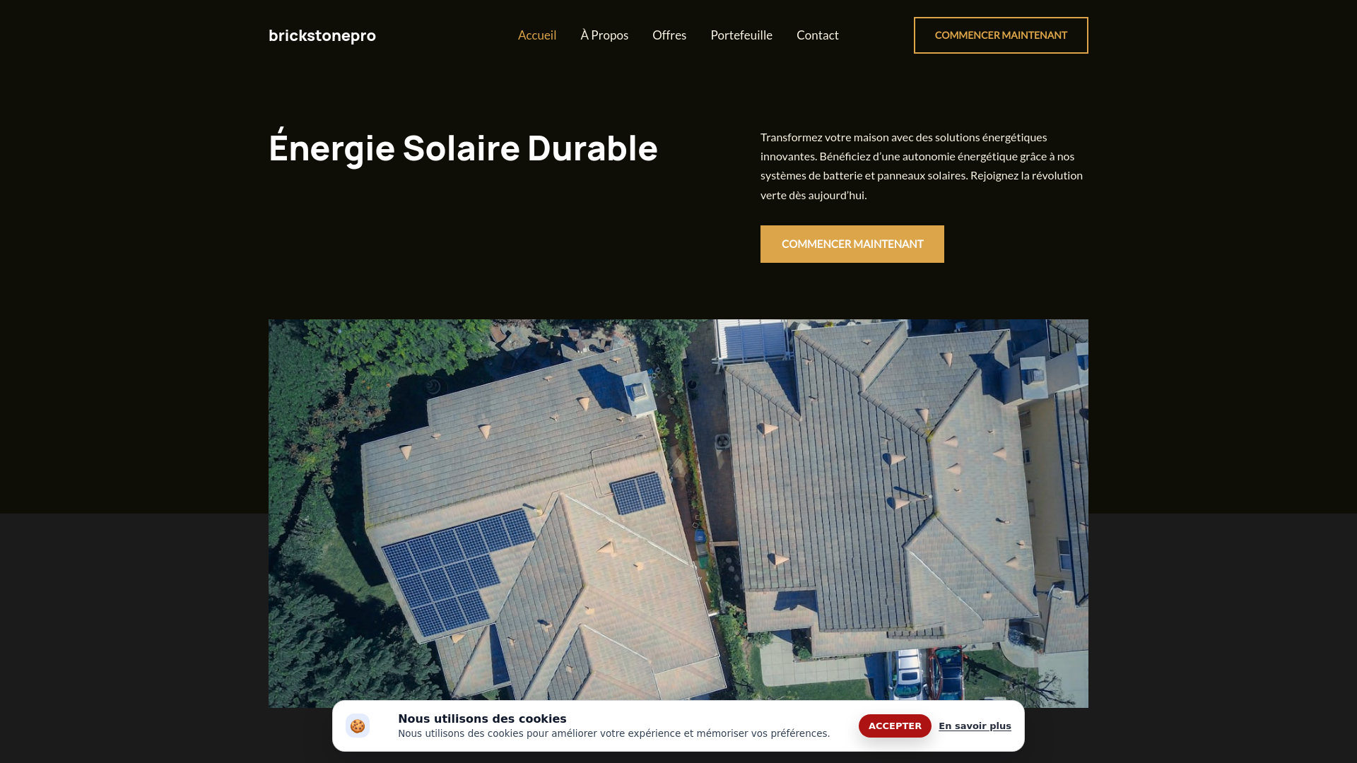 website screenshot of https://brickstonepro.world/