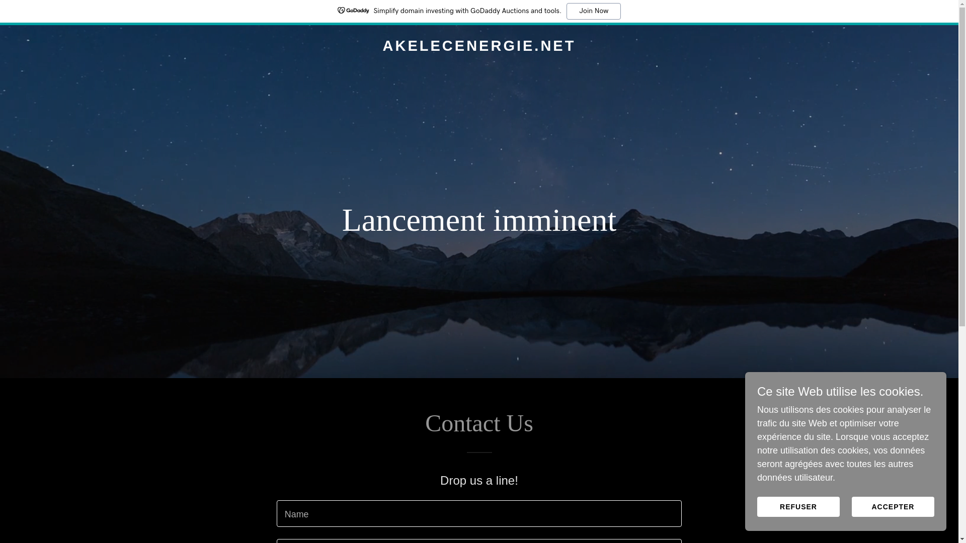 website screenshot of https://akelecenergie.net/