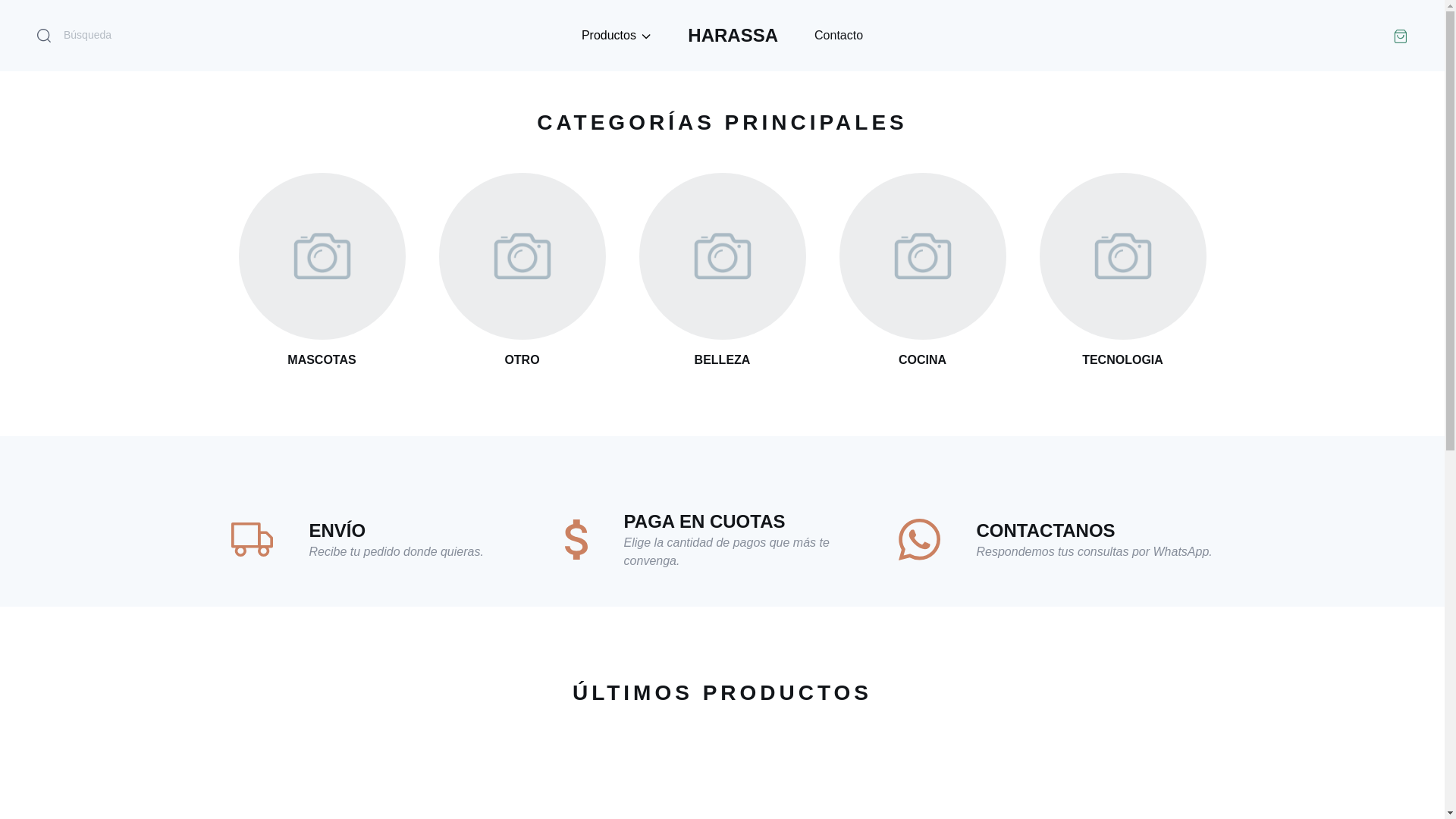 website screenshot of https://harassa.online/
