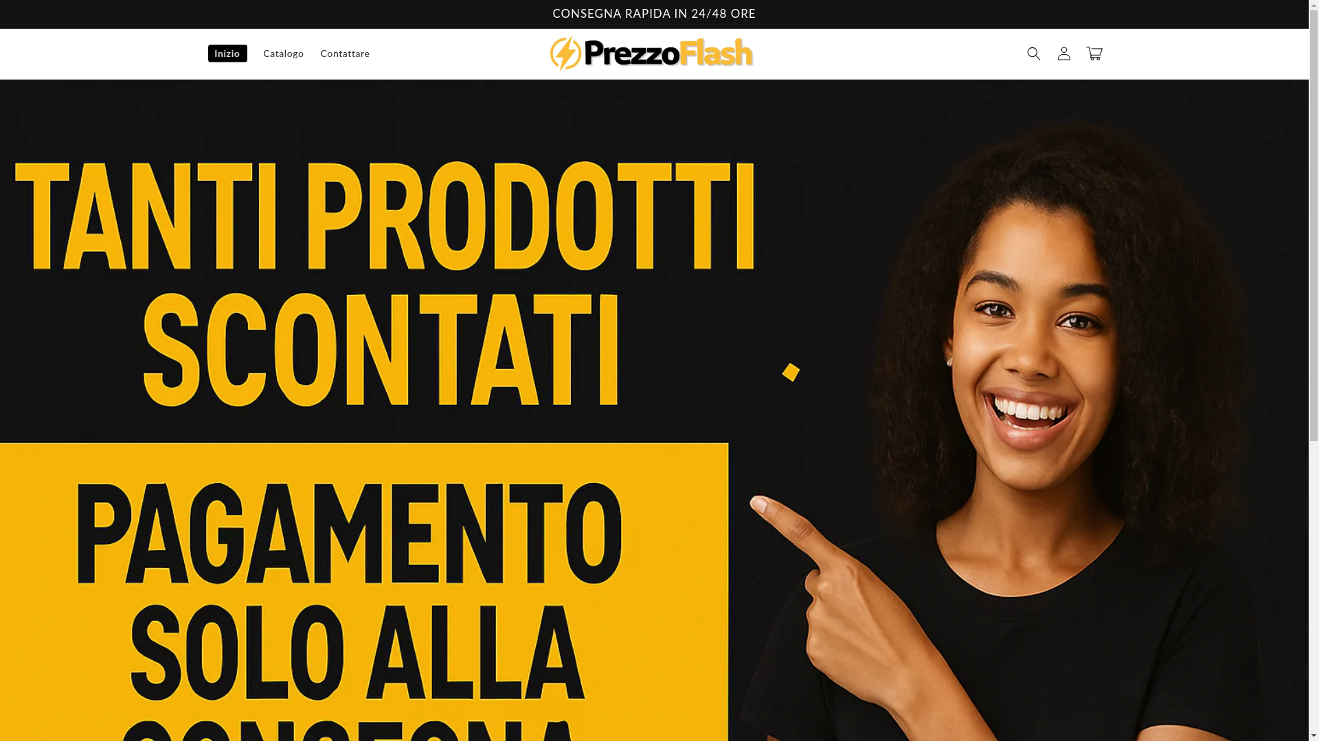 website screenshot of https://prezzoflaash.store/