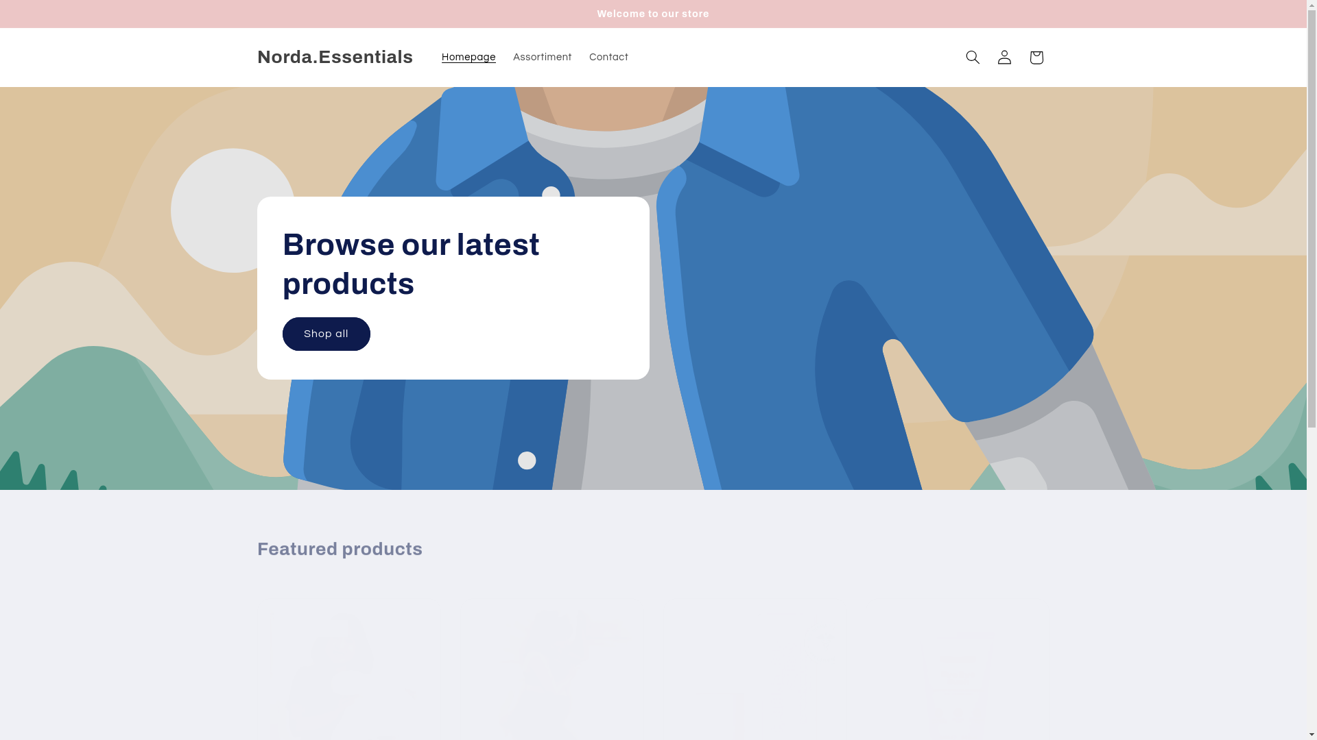 website screenshot of https://norda-essentials.com/