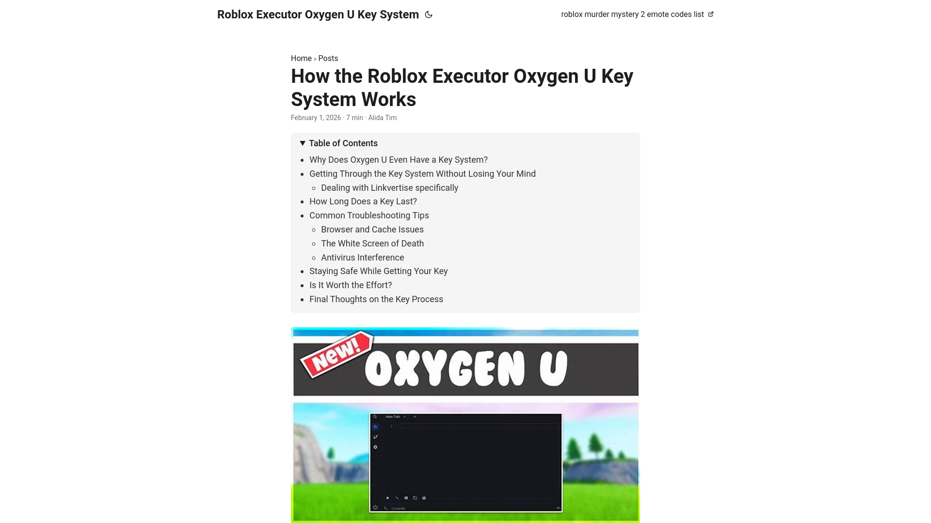 website screenshot of https://roblox-executor-oxygen-u-key-system.pages.dev/