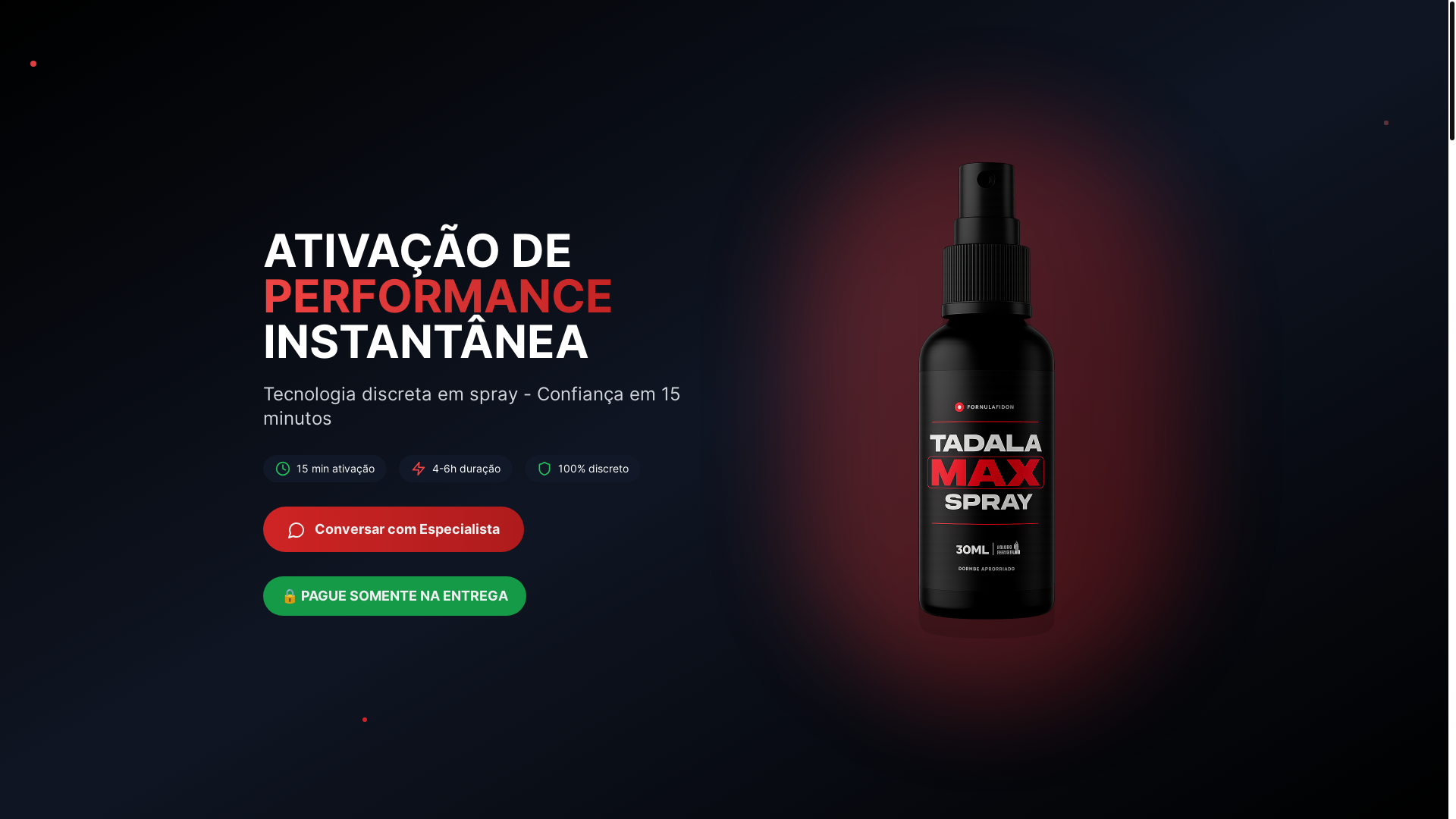 website screenshot of https://tadalamaxspray.site/