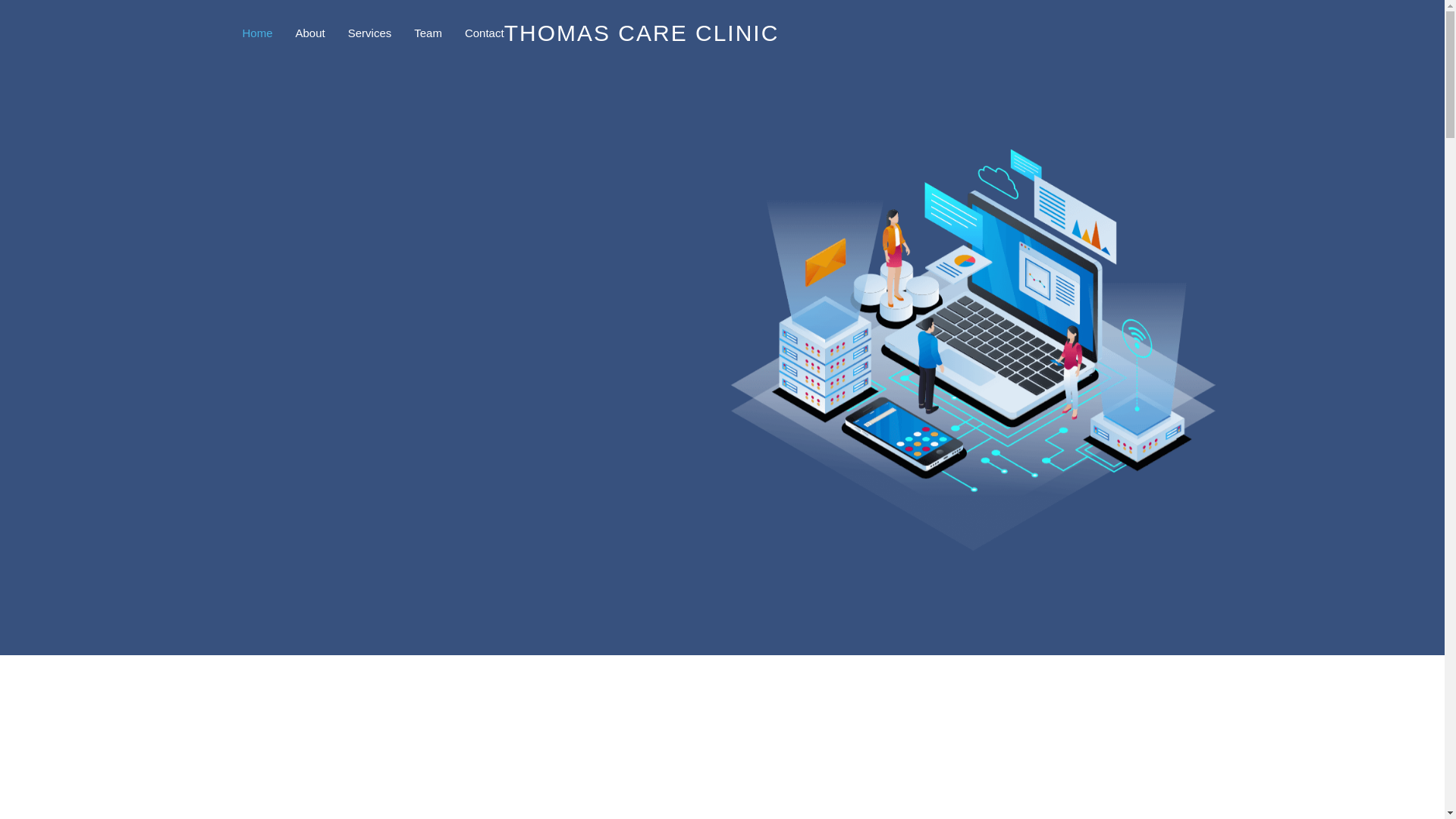 website screenshot of https://thomascareclinics.pages.dev/