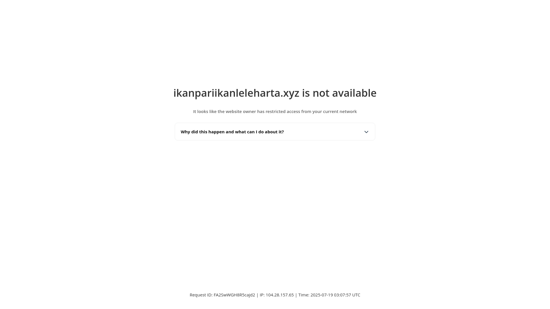 website screenshot of https://ikanpariikanleleharta.xyz/