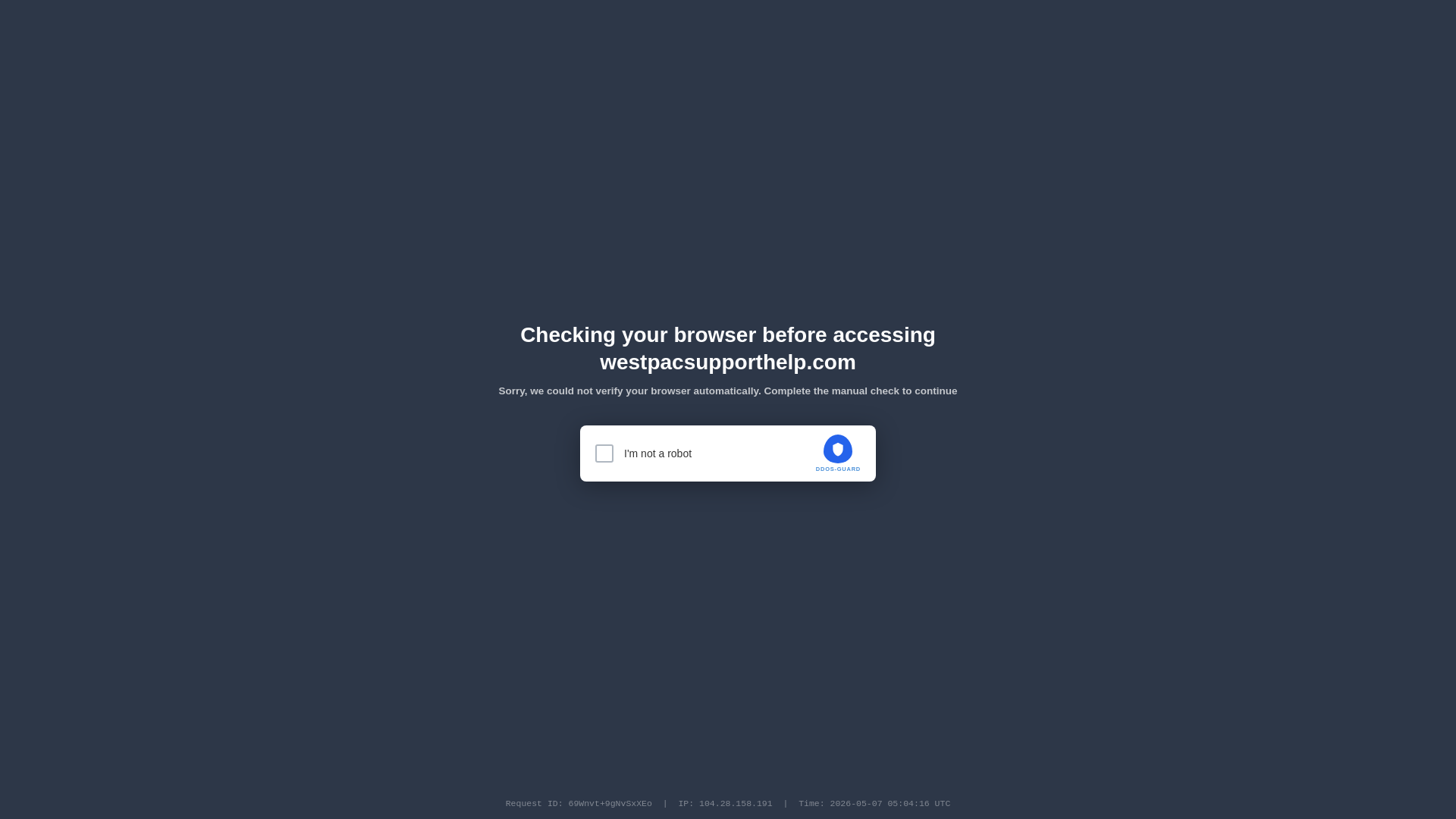 website screenshot of https://westpacsupporthelp.com