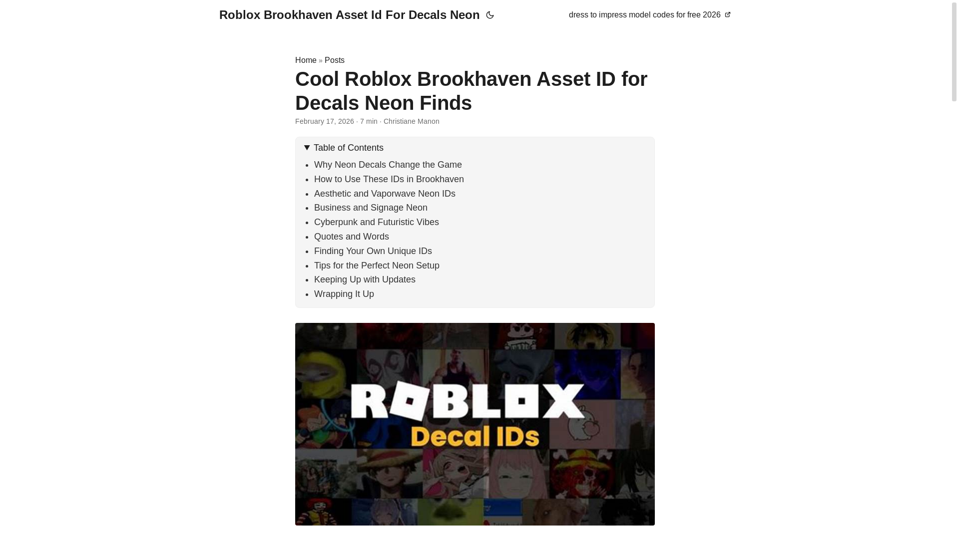 website screenshot of https://roblox-brookhaven-asset-id-for-decals-neon.pages.dev/