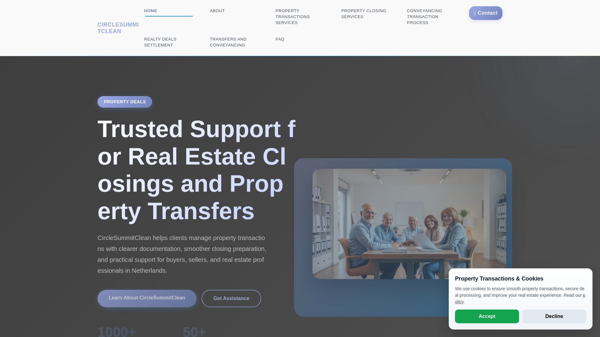 website screenshot of https://circlesummitclean.best/