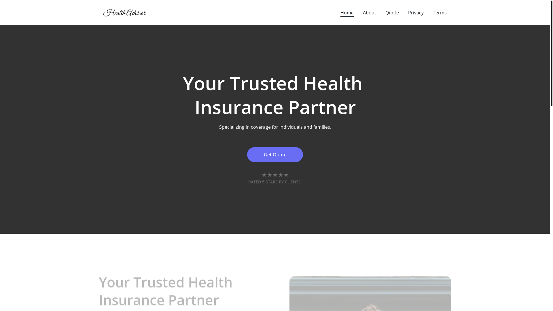 website screenshot of https://darelisshealthadvisor.xyz/