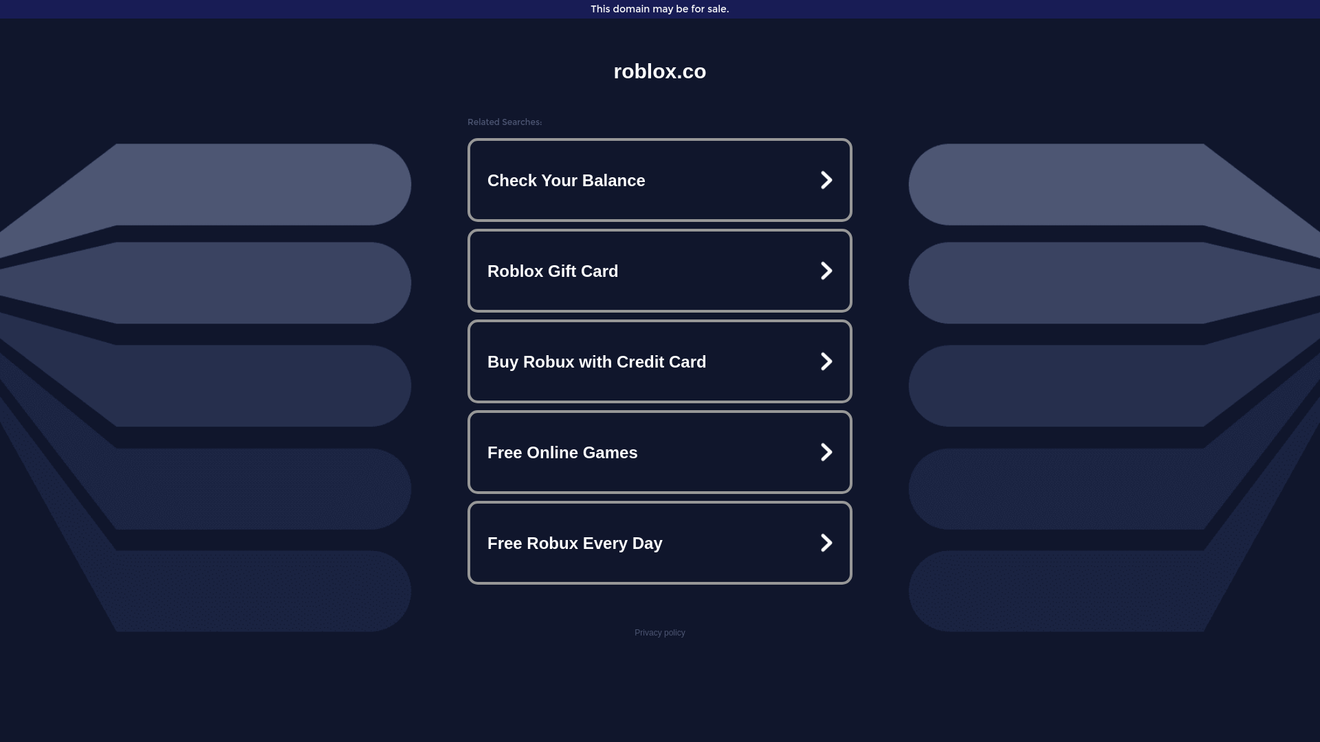 website screenshot of https://roblox.co/